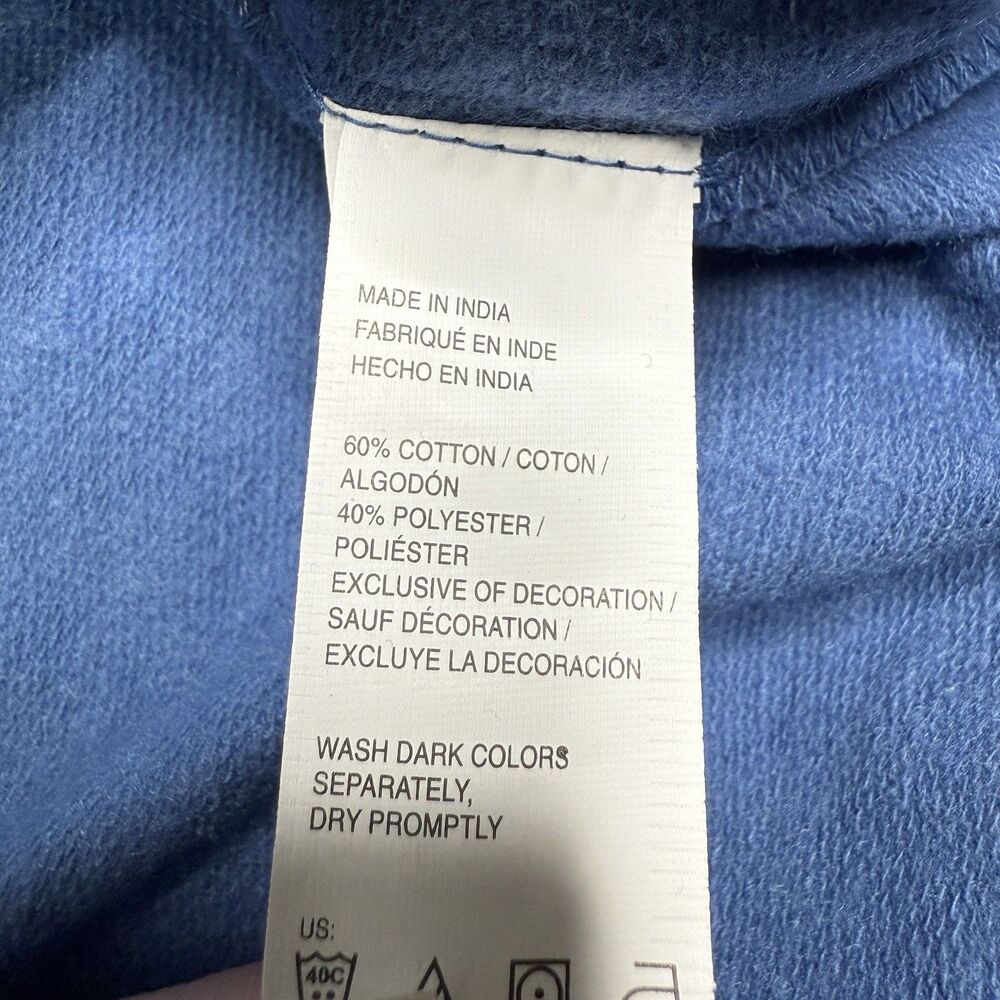 IZOD Saltwater Shirt Mens XL Blue Stripe Nauset Light Fleece Henley Pullover NWT - Picture 10 of 10